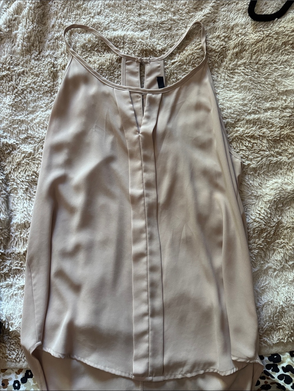 Ro & De Pale Blush Sleeveless V-Neck Camisole